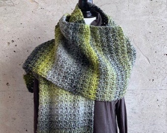 scarf or shoulder wrap womens print citron marble fall spring winter wear