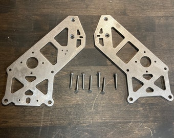 FoxAlien Masuter Pro MaxZ 65mm Spindle Offset Gantry Bracket Set Upgrade Bracket CNC Router 316L SS Dust Shoe Extension