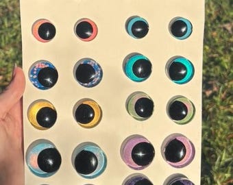 Un par de ojos de seguridad Kawaii/Offset de 18 mm, 25 mm y 30 mm