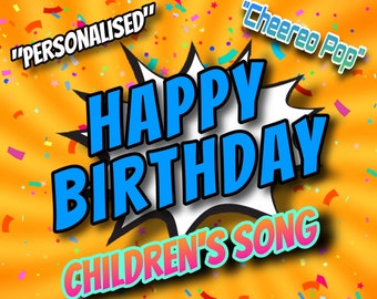 Customizable Children's Birthday Song, Personalized with Name & Age, Digital MP3 Download, Optional Custom Text, English (German on request)