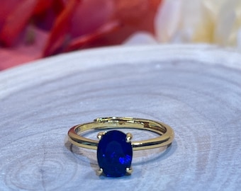 1.5ct Oval Cut Ring with Gold Setting made of CZ 5A Highest Quality Cubic Zirconia, For Her, Engagement,  Anniversary or any occasions