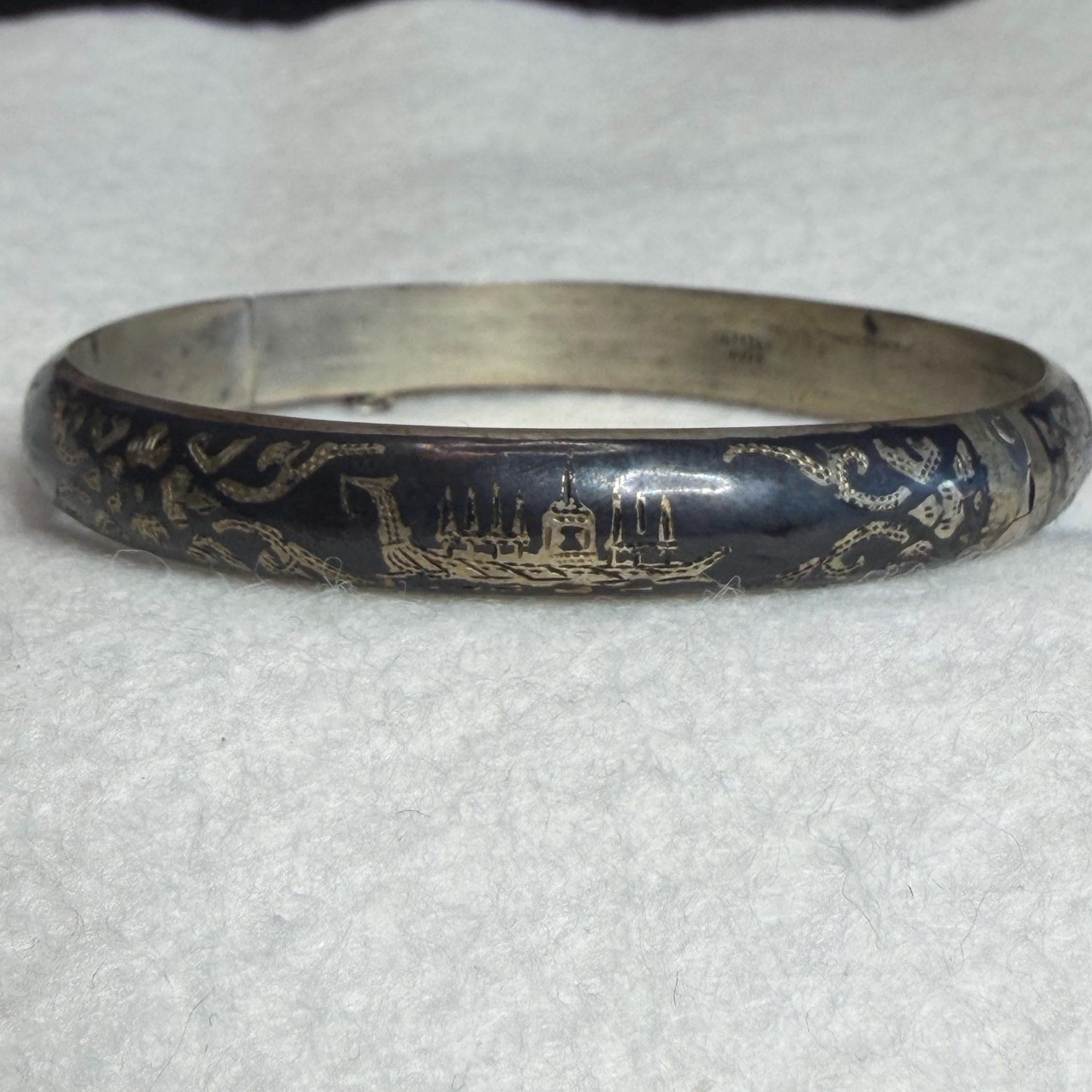 siam sterling 銀製　バングル　30g Siam sterling jewelry - Etsy 日本