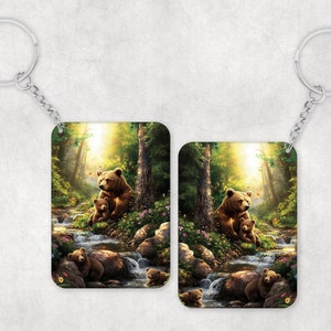 Bear Keychain Digital Download Sublimation Download Sublimation Design Bear PNG