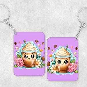 Kawaii Keychain Coffee Keychain Handmade