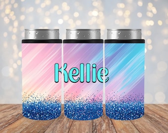 Customize Gifts, Custom Can Cooler, Stainless Steel Can Cooler, Koozie, Slim Can Cooler, Can Cooler Holder, Birthday Gift, Gifts for Friends