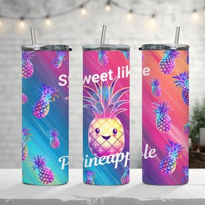 Pineapple Tumbler Wrap 20 oz Tumbler Wrap Sublimation Designs Tumbler Designs Digital Download Tumbler Wrap PNG Tumbler Wrap Download