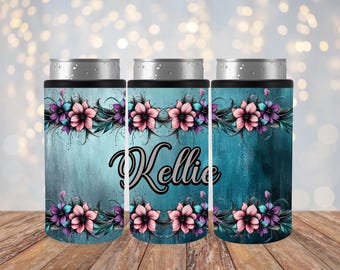 Customize Gifts, Custom Can Cooler, Stainless Steel Can Cooler, Koozie, Slim Can Cooler, Can Cooler Holder, Birthday Gift, Gift for Friends