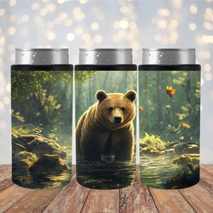 Dosenkühler, Edelstahl Dosenkühler, 325 ml, Koozie, Bär Dosenkühler, Slim Dosenkühler, Herbst, Dosenkühler Halter, Geburtstag, Mitbringsel