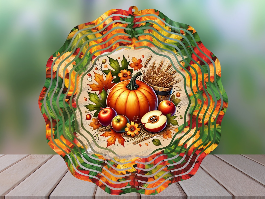 Fall Wind Spinner Garden Decor Porch Decor Sublimation Handmade - Etsy