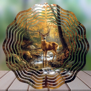 Deer Wind Spinner Garden Decor Porch Decor Sublimation Digital File