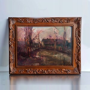 Twilight Escape - Pittura di paesaggio astratto