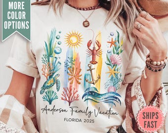 Family Vacation Shirts, Custom Family Vacation Comfort Colors® T-shirt, Summer Shirts for women, Custom Vacation Shirt, Family Beach Shirts