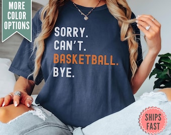 Basketball Game Day Comfort Colors® Shirt, Basketball Tee Shirt, Basketball T-shirt, Basketball Mom Shirt, Game Day Shirt, Basketball Gift