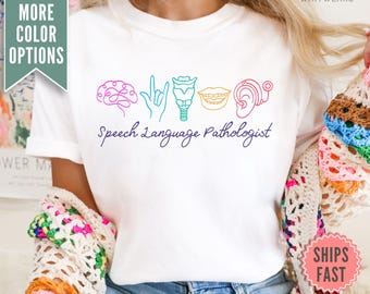 Speech Language Pathologist Shirt, Comfort Colors® Speech Language Pathologist Tee, Speech Therapist Gift, SLP Shirt, Speech Pathology Tee