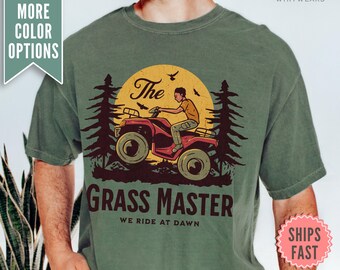 Lawn Mower Shirt, Comfort Colors Mowing T-Shirt, Funny Lawn Care Fathers Day Gifts, Landscaper Tee Shirt, Mens Garden Shirt, Dad Gift Humor