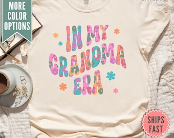 Camiseta "En la era de mi abuela", camiseta Grandma Comfort Colors®, camiseta retro de abuela, regalo para el Día de la Madre de mi hija, camiseta de regalo para la nueva abuela