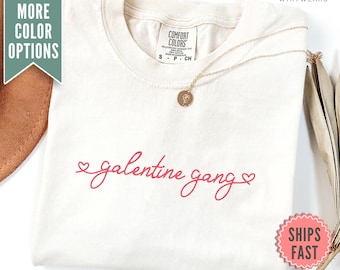 Koszulka Galentine Gang, Koszulka Galentine Day, Zabawna koszulka walentynkowa, Prezent dla Galentine Gang, Koszulka walentynkowa dla niej, Koszulka dla najlepszej przyjaciółki, Koszulka antymiłościowa