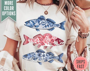 Fish Shirt, Comfort Colors Beach TShirt, Beach Lover Shirt, Summer Tee, Vacation Shirt, Sardines graphic tee, Ocean Shirt, Fish Girl Shirt