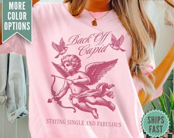 Anti Valentines Shirt, Funny Cupid Tee, Galentines Day Shirt, Friends Valentine Gift, Anti Love Shirt, Funny Valentines Day Tee for Women