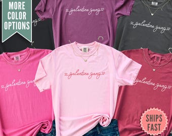 Koszulka Galentine Gang, Koszulka Galentine Day, Zabawna koszulka walentynkowa, Prezent dla Galentine Gang, Koszulka walentynkowa dla niej, Koszulka dla najlepszej przyjaciółki, Koszulka antymiłościowa