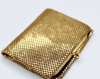限定価格セール！ Wallet, Mesh Golden Vintage Metal Purse Coin Chainmail バッグ