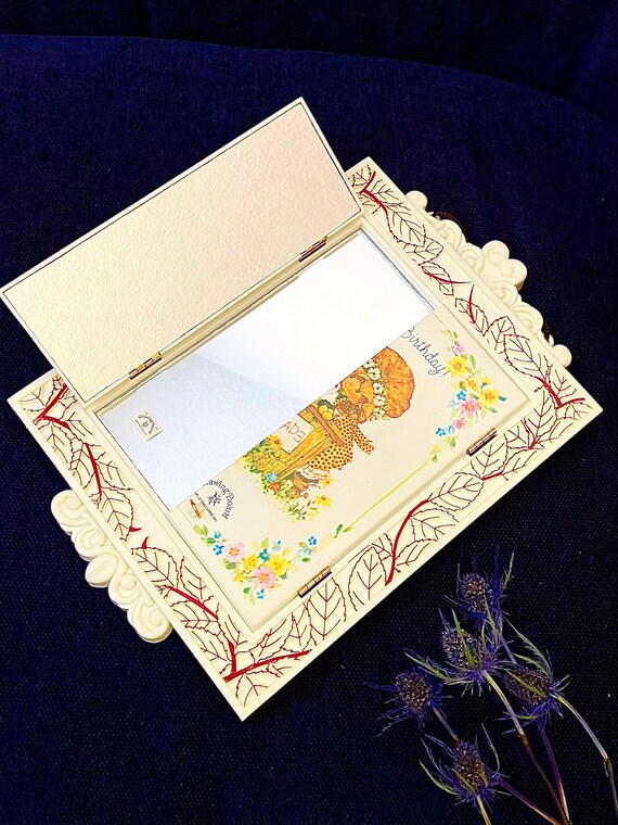 Vintage Strawberry Shortcake Tri Fold Mirror, Drawing Board