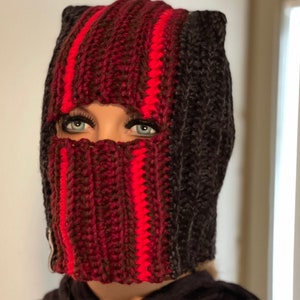 PATRÓN DE GANCHILLO haz tu propio patrón inspirado en TØP Clancy Beanie / Balaclava Twenty One Pilots imagen 7