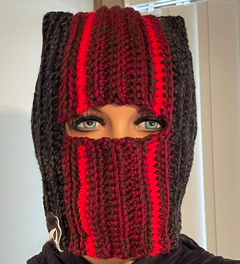 CROCHET PATTERN make your own TØP Clancy Beanie / Balaclava Twenty One Pilots inspired pattern image 3