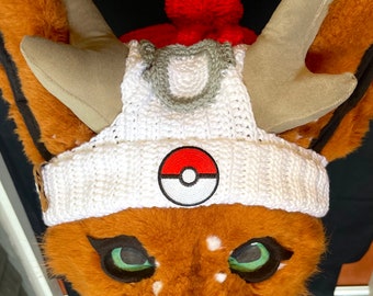 POKÉMON POKEBALL fursuit beanie ~ original design handmade by Bean!ac