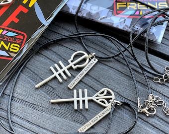 Necklaces x2 Frens Set of Skeleton Clique Keys 'Josh & Tyler' - Twenty One Pilots inspired
