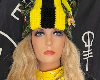 TORCHBEARER Cat Ears Beanie - Twenty One Pilots 'Josh Dun' inspired crocheted hat