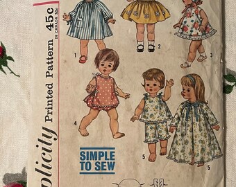 Simplicity 4839, Doll Clothing Pattern