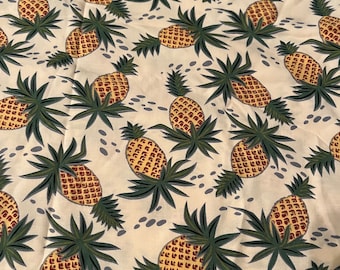 Vintage Tori Richard’s Trendtex Pineapple Fabric