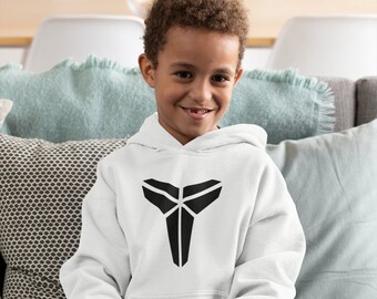 Kobe Bryant sudadera con capucha para niños pequeños púrpura y dorado - sudadera con logotipo de Mamba negra, ropa para fanáticos del baloncesto, regalo perfecto para los fanáticos de los Lakers