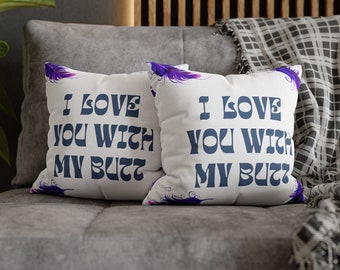 Funny saying pillowcase, Purple leaf pillowcase