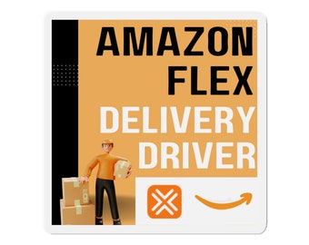 Premium Die-Cut Magnet for Amazon Flex Delivery Cars - Enhance Your Visibility & Professionalism on Every Delivery