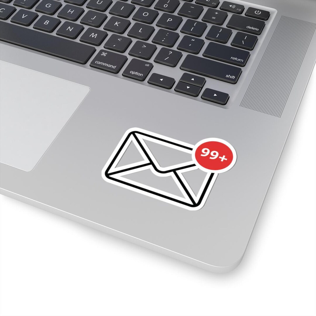 Inbox 99 Plus Sticker, Funny Email Humor, Glossy Vinyl Laptop Decal - Etsy