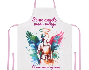 Heavens Helpers Apron, Divine Chef Angel Apron, Premium Chef's Apron,  Modern Cooking Apron, Culinary Experts, Colorful Cooking Apron