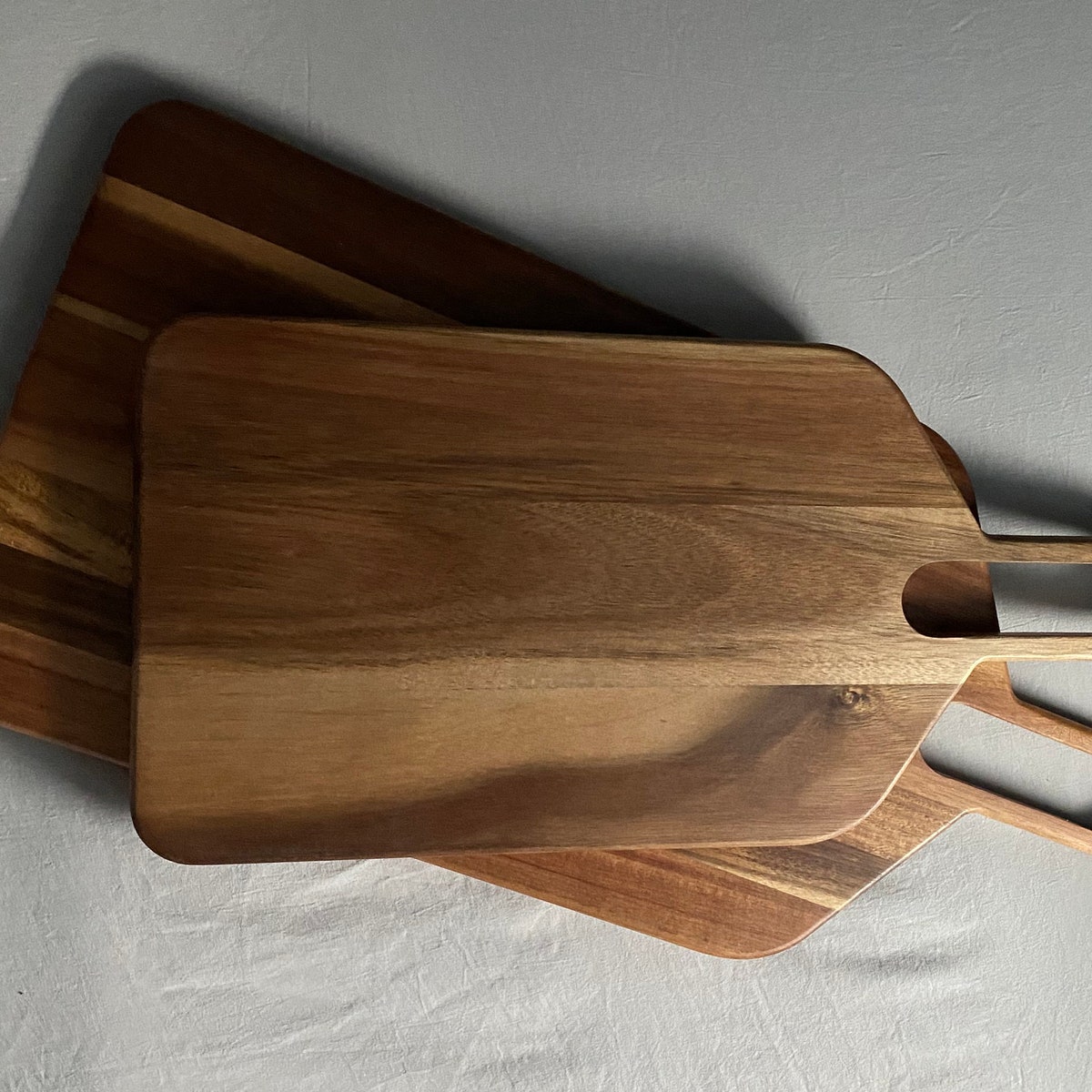 Set of 2 Acacia Wood Serving/cutting Boards - Etsy