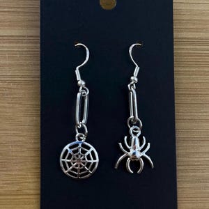 Spider & Web Earrings