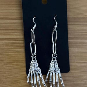 Skeleton Hand Earrings