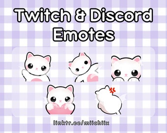 30 Kitty Cat Emotes, Discord, Twitch Download Digital, Ready to Use ...