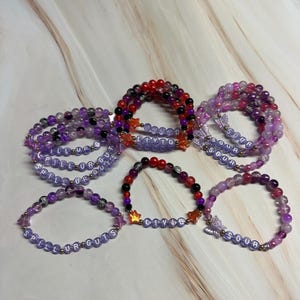 GUTS SOUR Bracelet Olivia Inspired Assorted Glass Beads / Spill Ur Guts / Sour / Livie / Livid Friendship Bracelet