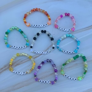 Personalized Friendship Bracelet - Made to Order Custom Name Beaded Bracelet