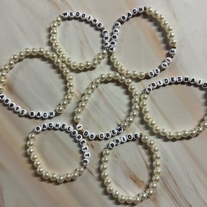 Bachelorette Wedding Friendship Bracelets - Bach - I Do Crew - Bride Bridesmaid Proposal - Bachelorette Party Favors - MADE TO ORDER