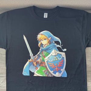 Legend Of Zelda Link Kids/Adult Unisex Shirt, Warrior Shirt, Gamer Gaming Shirt, Hyrule Zelda Link Shirt, Legends Of Echo