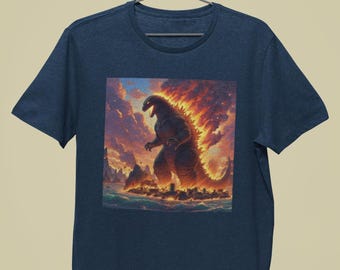 Godzilla Fire Islands Toddler/Kids/Adult Unisex Shirt, Gojira Shirt, Kaiju Shirt, Anime Shirt, Monster Shirt