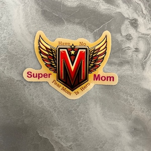 SuperMom Waterproof Sticker, Mom Stickers, Gifts for Moms, Mother’s Day gifts, Mom Gifts, SuperMom Sticker, SuperMom