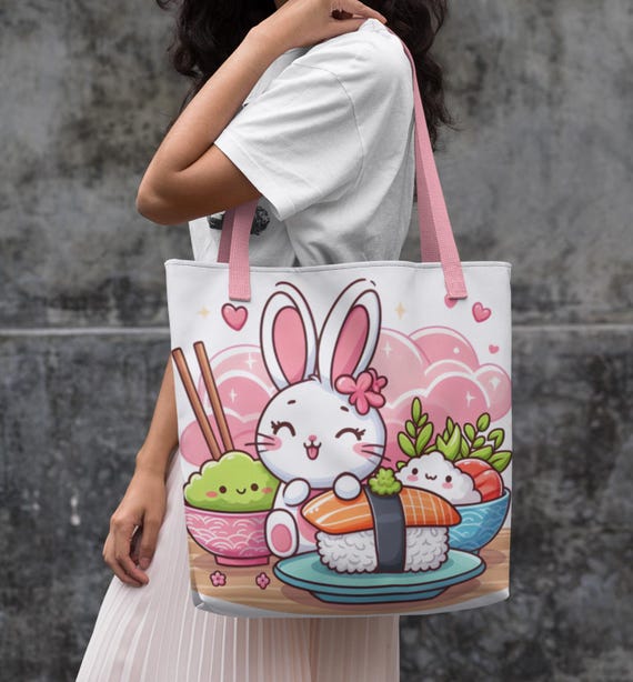 うさぎトートバッグピンク ハンドメイド トートバッグ ポーチ 猫