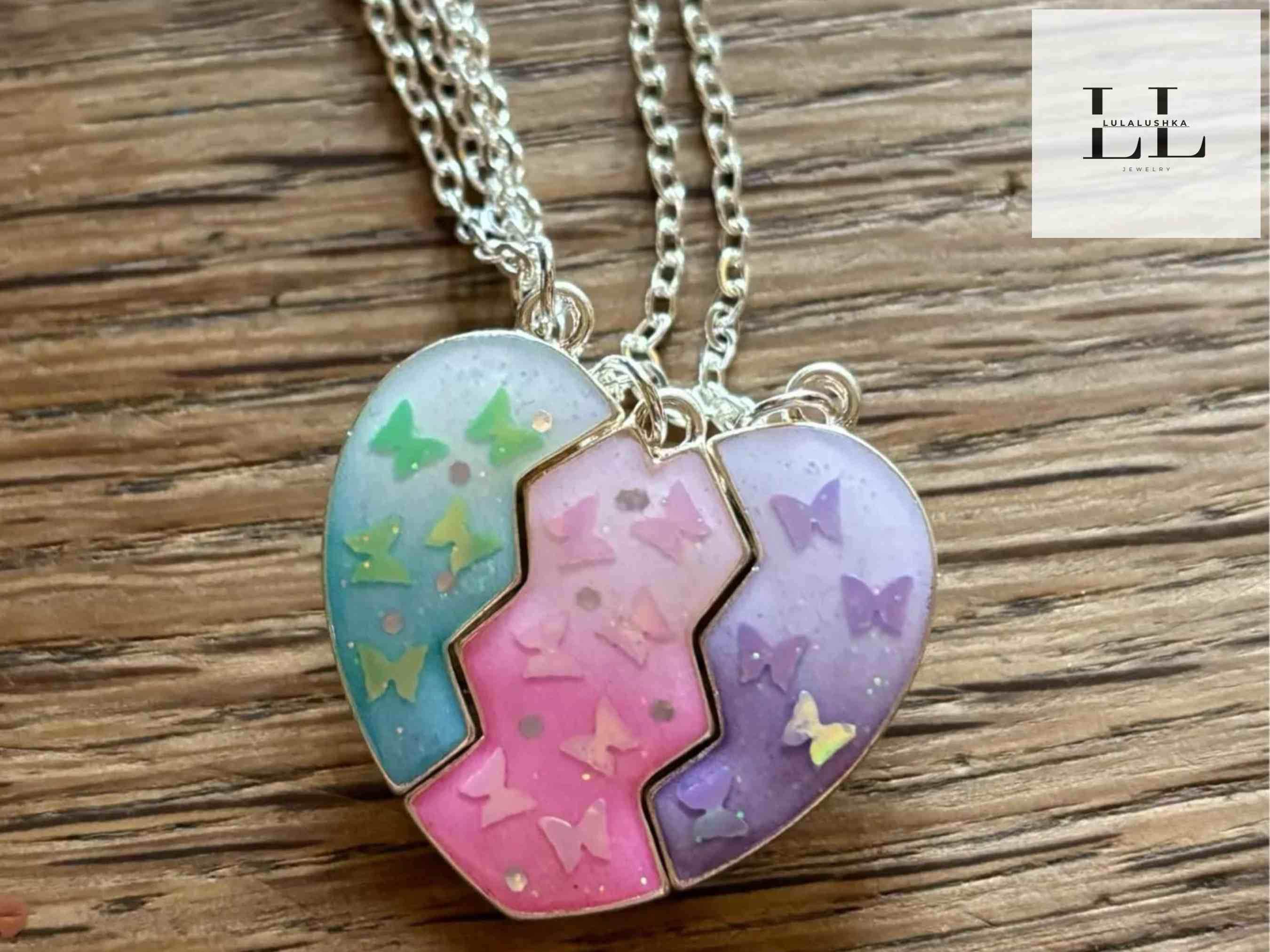 Heart Pendant Best Friend Necklaces Big W Heart Photo Pendant